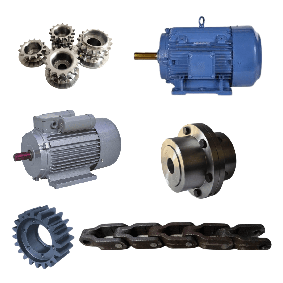 Chain ,Gear Coupling , Motors  & Gears